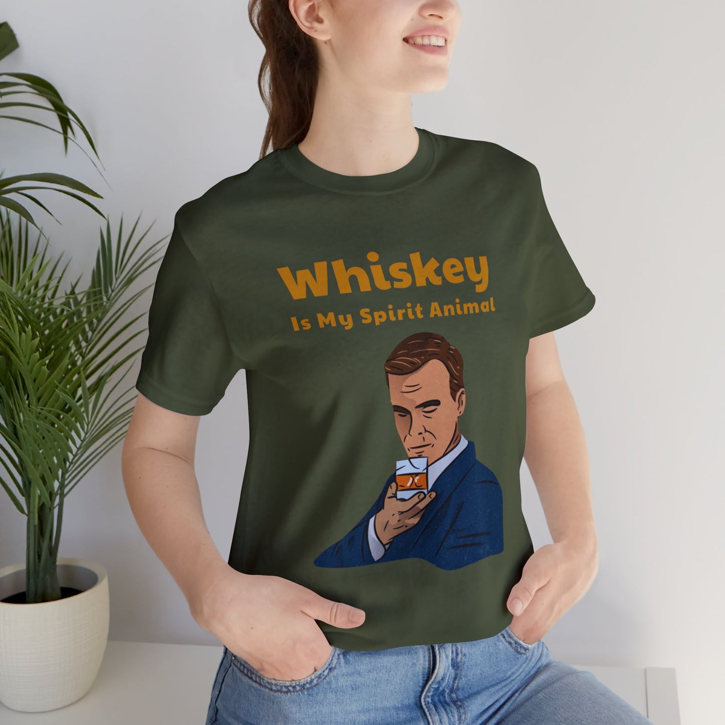 Whiskey Is My Spirit Animal Unisex Tee